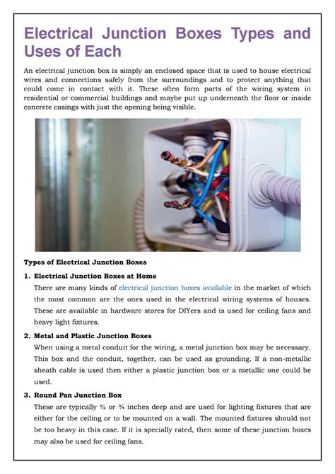 junction box used for|function of junction box.